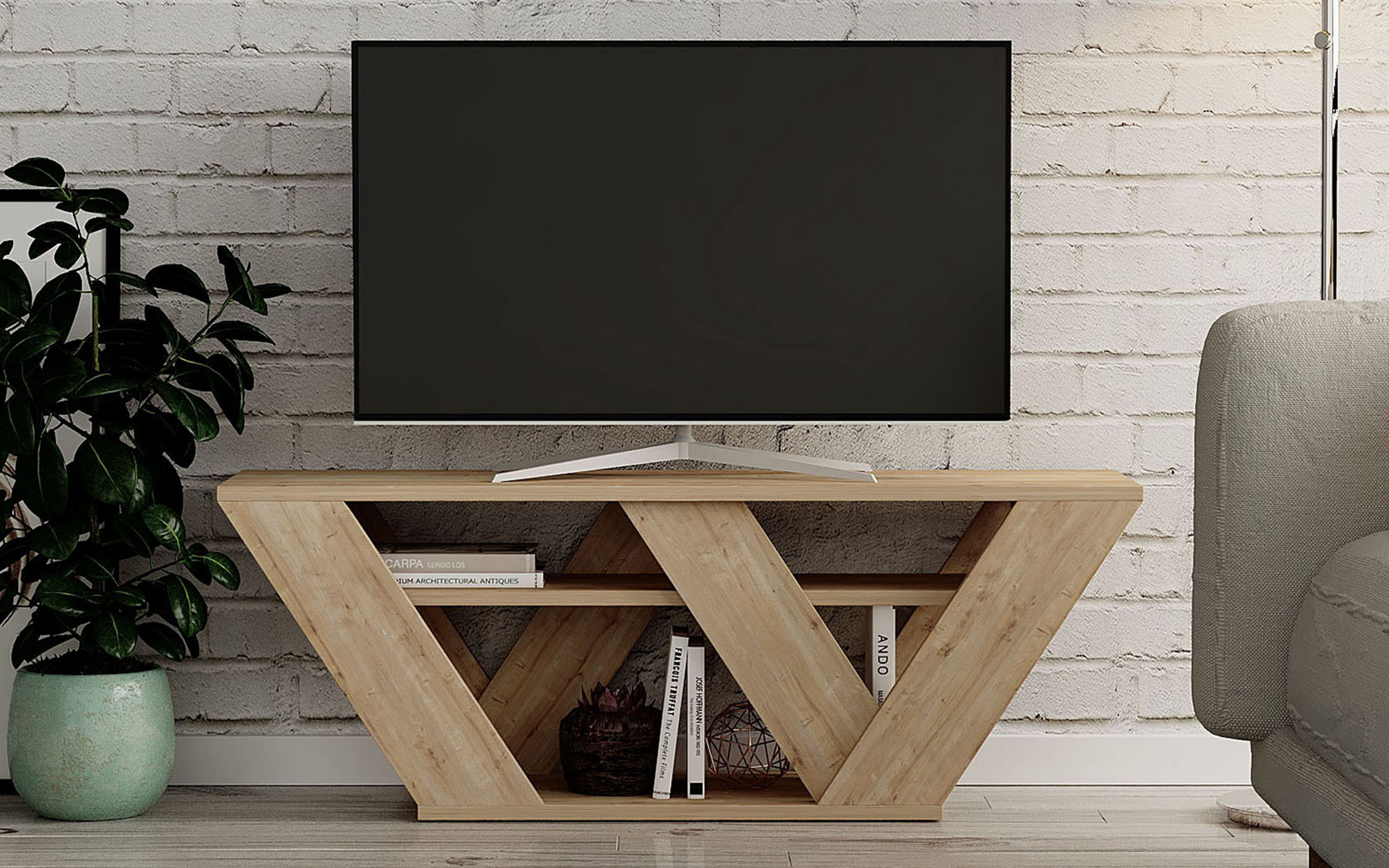 Modul TV Pirelo, stejar  2